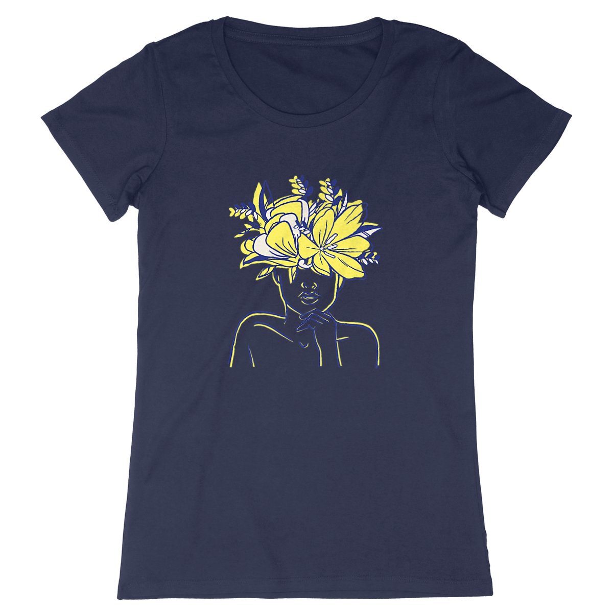 T-Shirt femme - Woman flower art