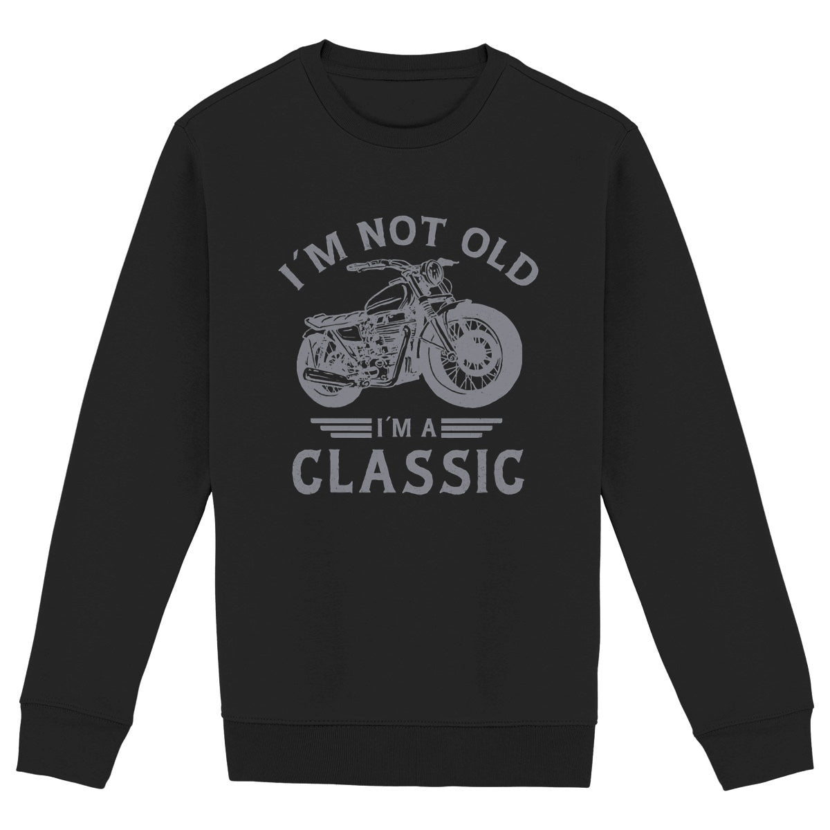 Pull noir moto papa