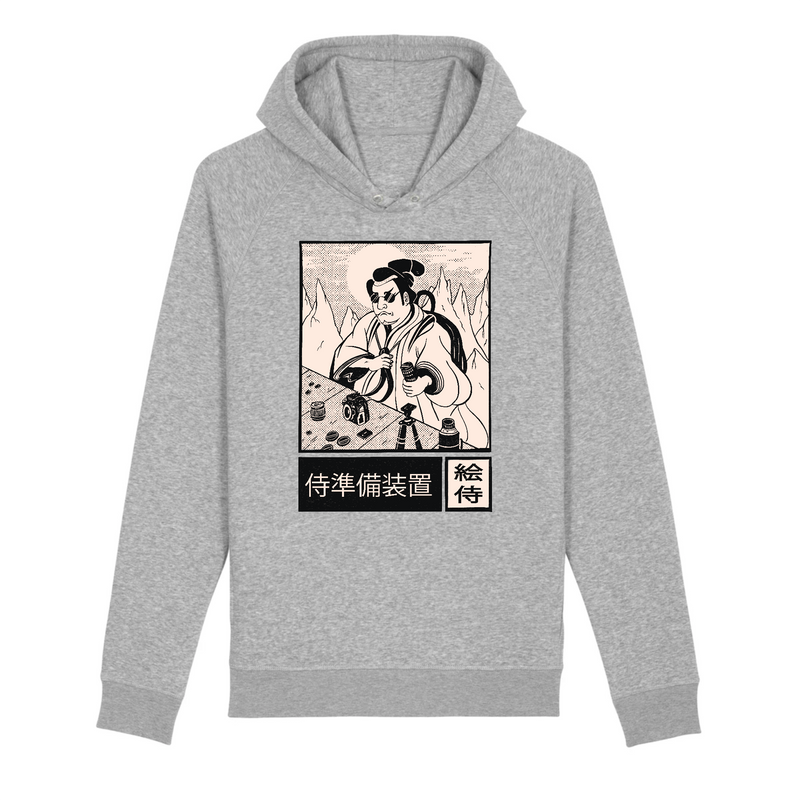 pull à capuche samurai filmmaker blanc
