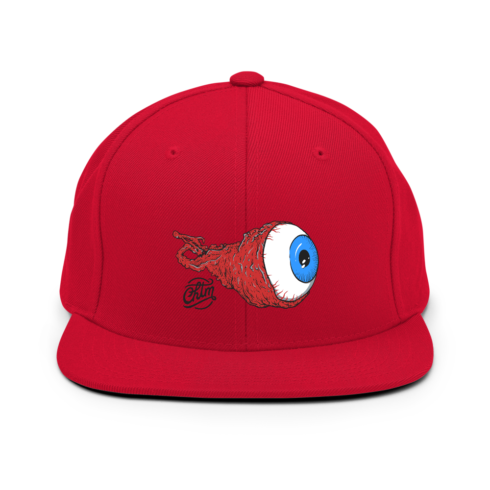 casquette oeil mort skate snapback rouge