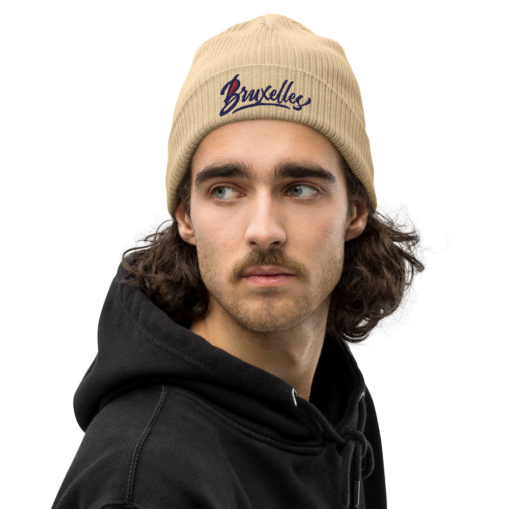 Bonnet côtelé bio - "BRUXELLES"