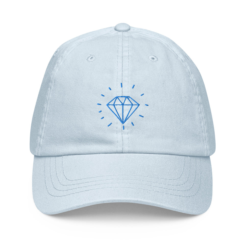 casquette pastel bleue femme style baseball