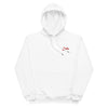 Pull à capuche femme brodé - "Biche"