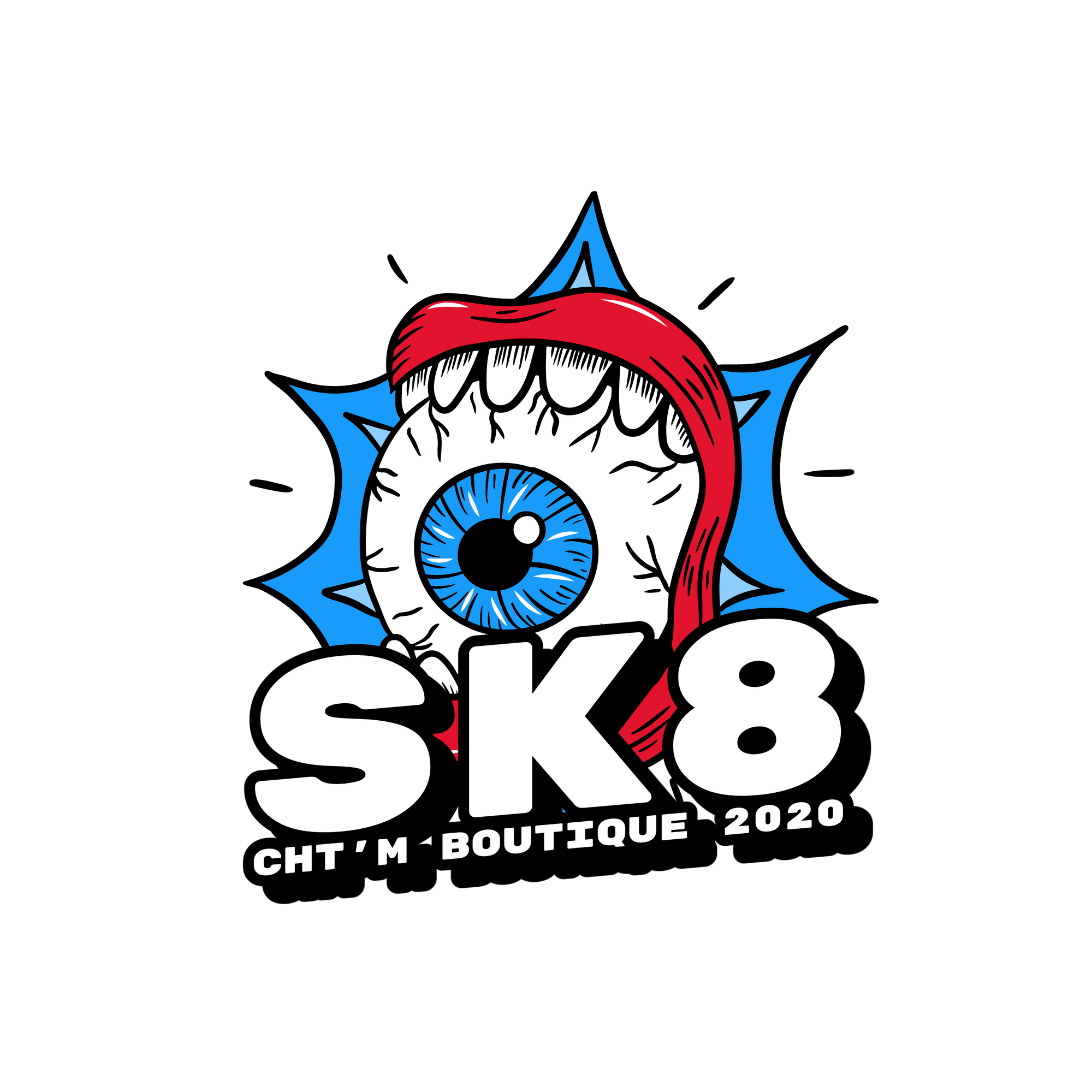 Pull à capuche - SK8 - chtmboutique