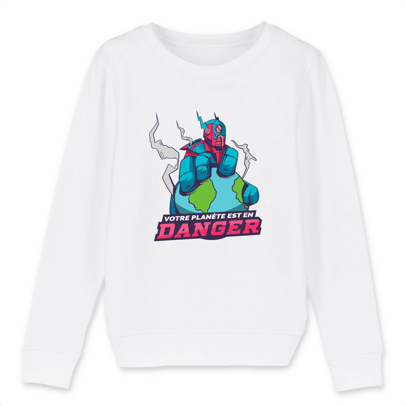 pull enfant robot planete en danger