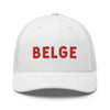 casquette belgique blanche et rouge