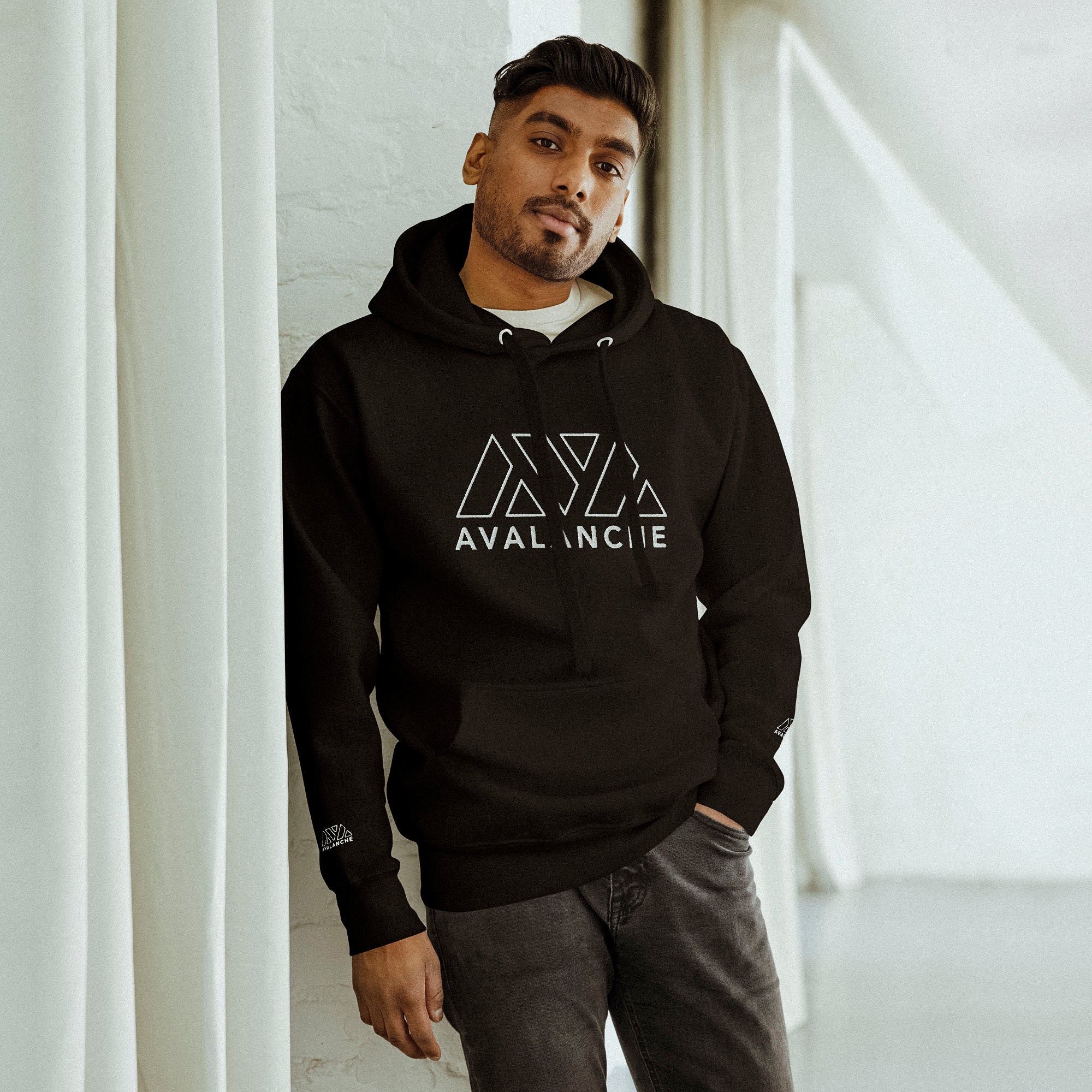Sweat à Capuche brodé - AVAX AVALANCHE - from chtmboutique by chtmboutique - AVAX, CRYPTO