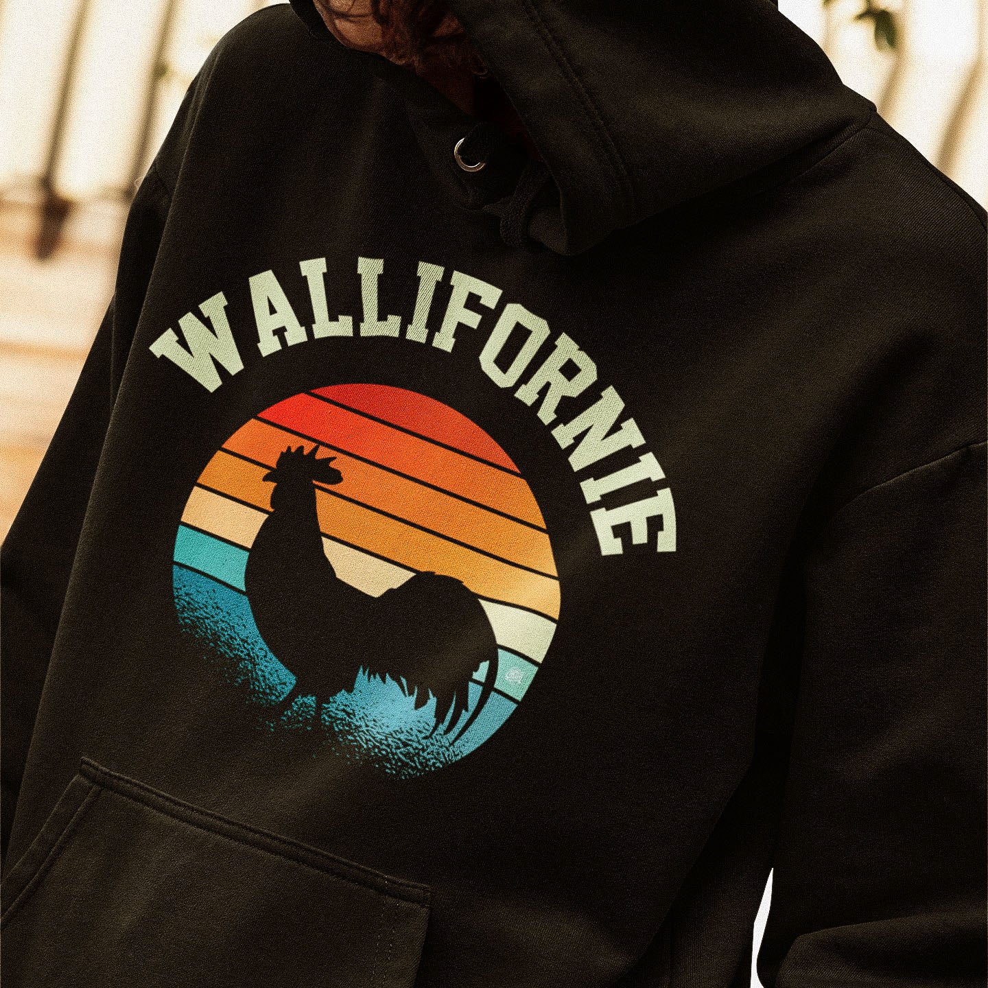 Pull à capuche Belge - WALLIFORNIE