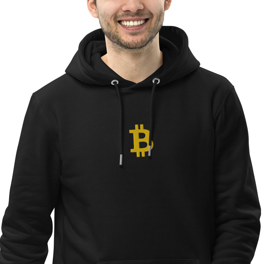 Pull à capuche BITCOIN - Brodé "BITCOIN" - from chtmboutique by chtmboutique - BITCOIN, BRODERIE, CRYPTO, HOODIE HOMME, PULLSHOP