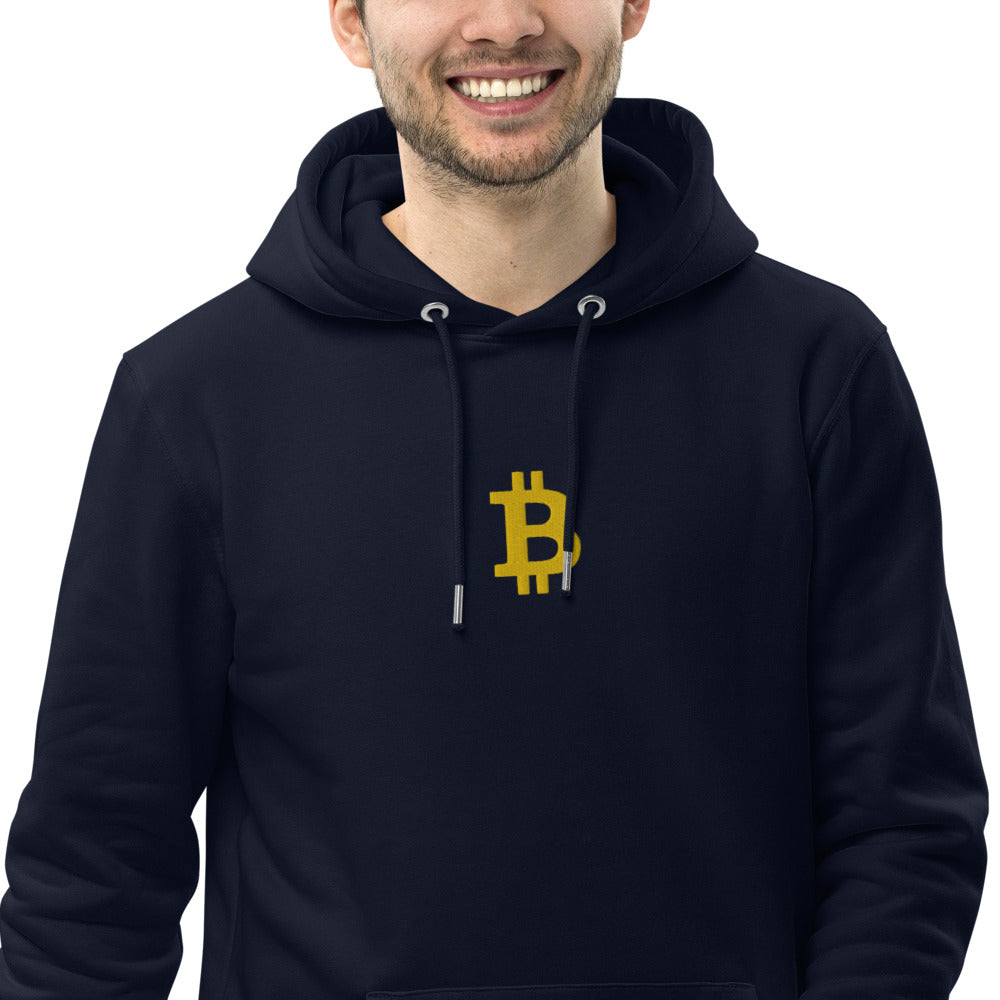 Pull à capuche BITCOIN - Brodé "BITCOIN" - from chtmboutique by chtmboutique - BITCOIN, BRODERIE, CRYPTO, HOODIE HOMME, PULLSHOP