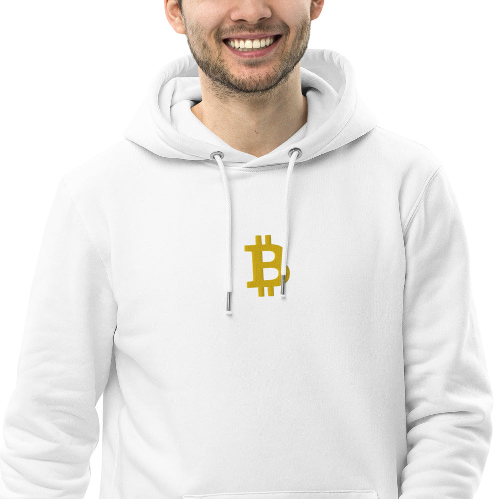 Pull à capuche BITCOIN - Brodé "BITCOIN" - from chtmboutique by chtmboutique - BITCOIN, BRODERIE, CRYPTO, HOODIE HOMME, PULLSHOP