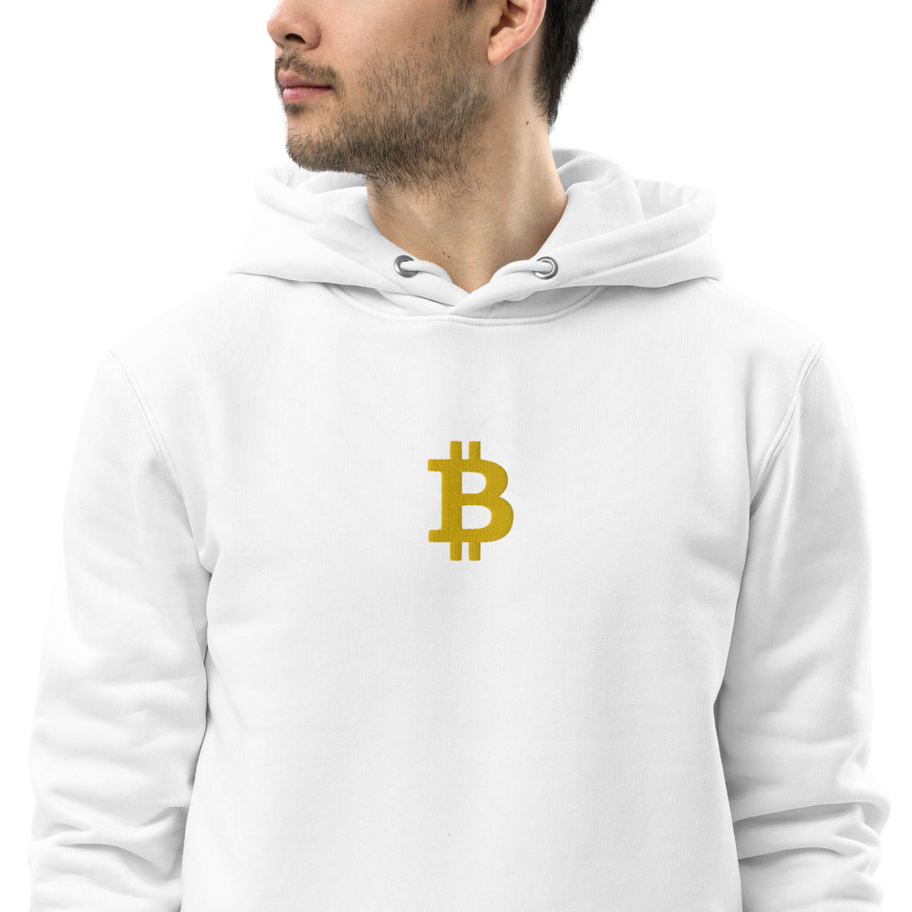 Pull à capuche BITCOIN - Brodé "BITCOIN" - from chtmboutique by chtmboutique - BITCOIN, BRODERIE, CRYPTO, HOODIE HOMME, PULLSHOP