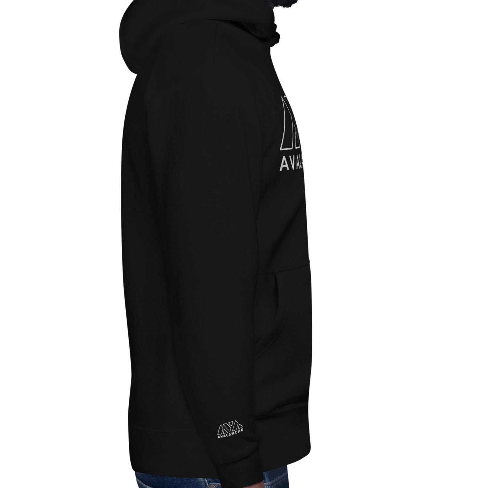 Sweat à Capuche brodé - AVAX AVALANCHE - from chtmboutique by chtmboutique - AVAX, CRYPTO