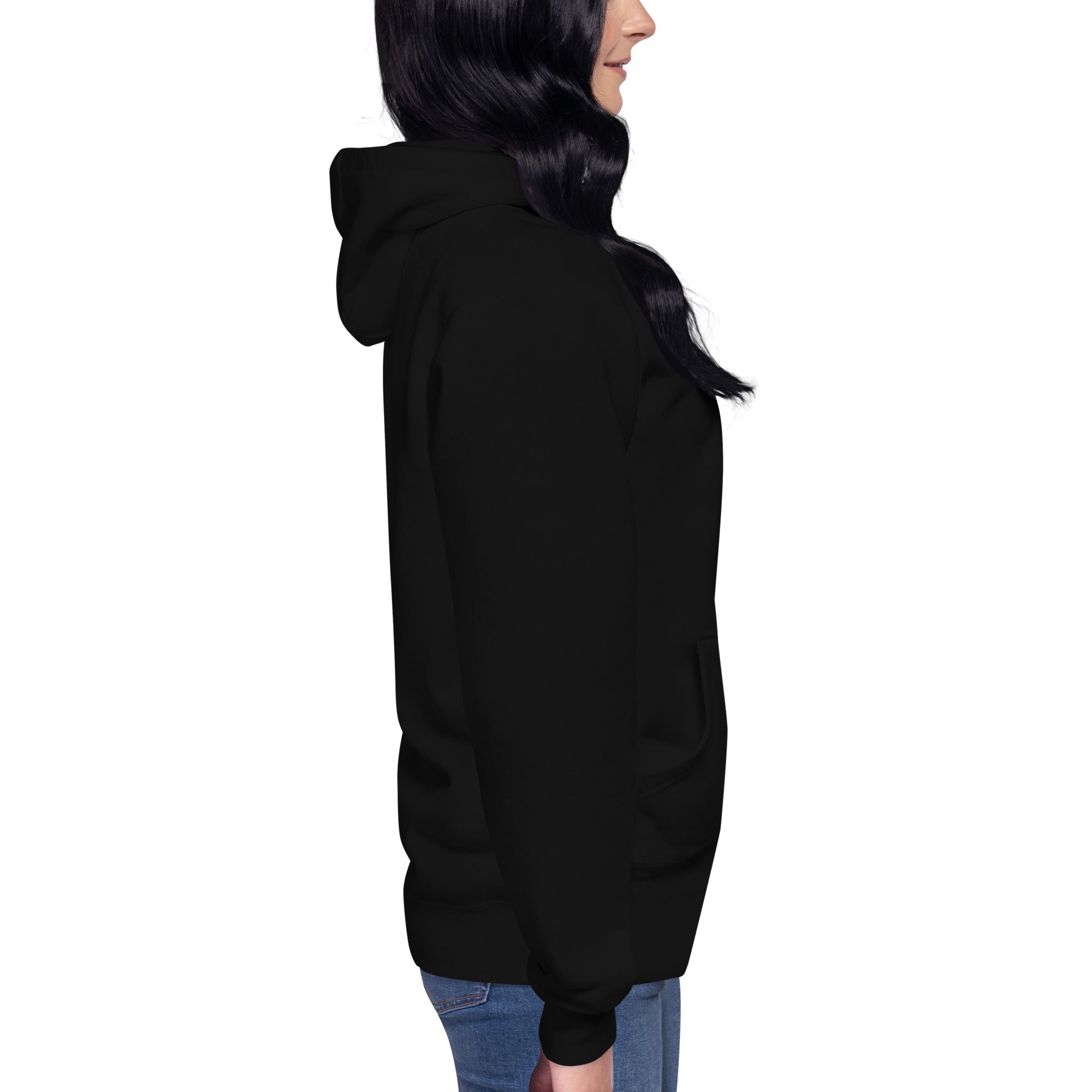 Pull à capuche femme brodé - Coeur origami