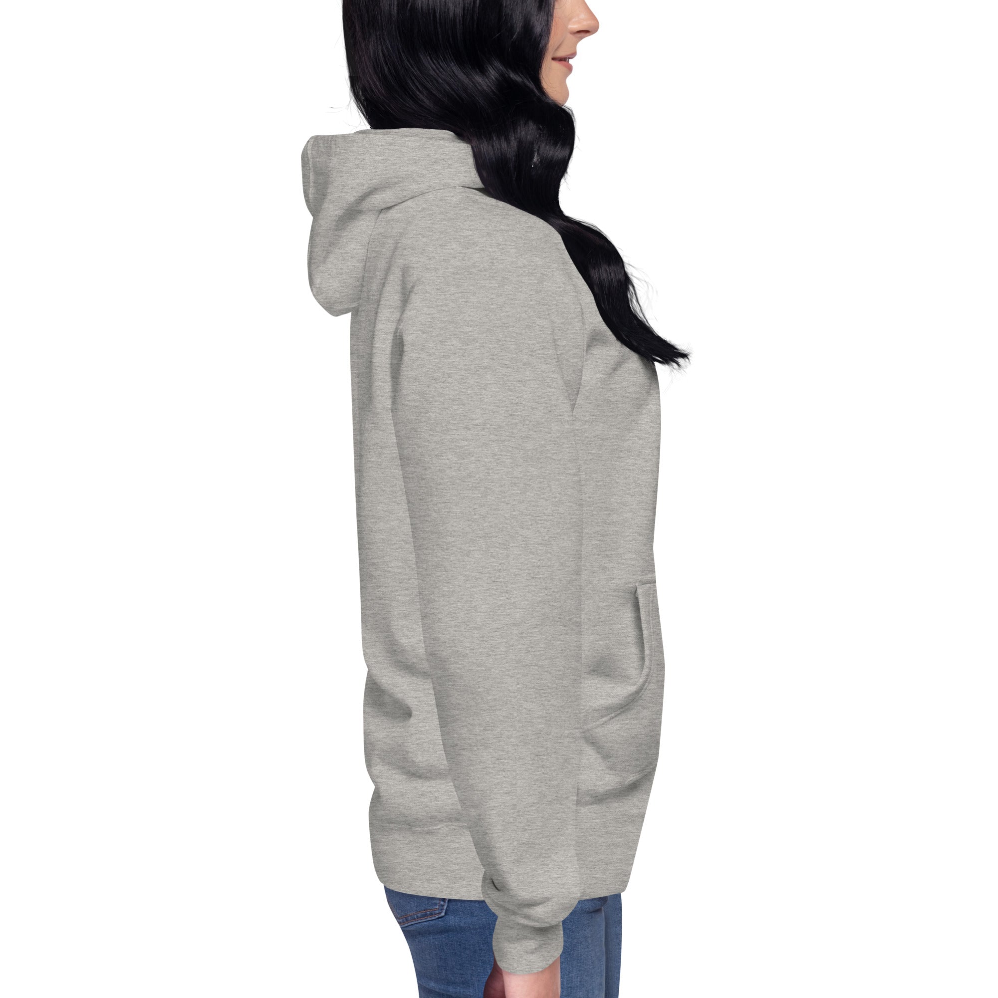 Pull à capuche femme brodé - Coeur origami