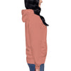 Pull à capuche femme brodé - Coeur origami