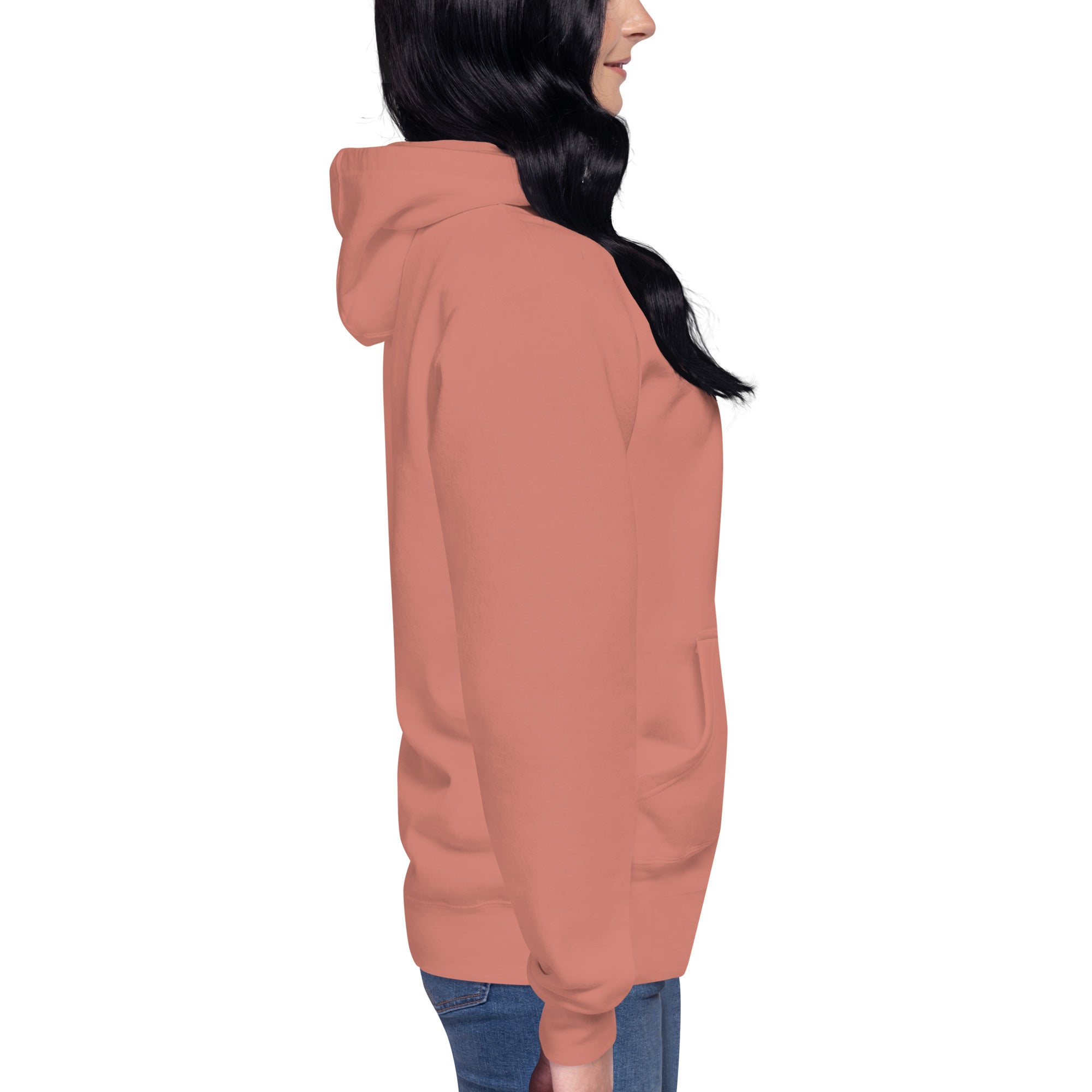 Pull à capuche femme brodé - Coeur origami