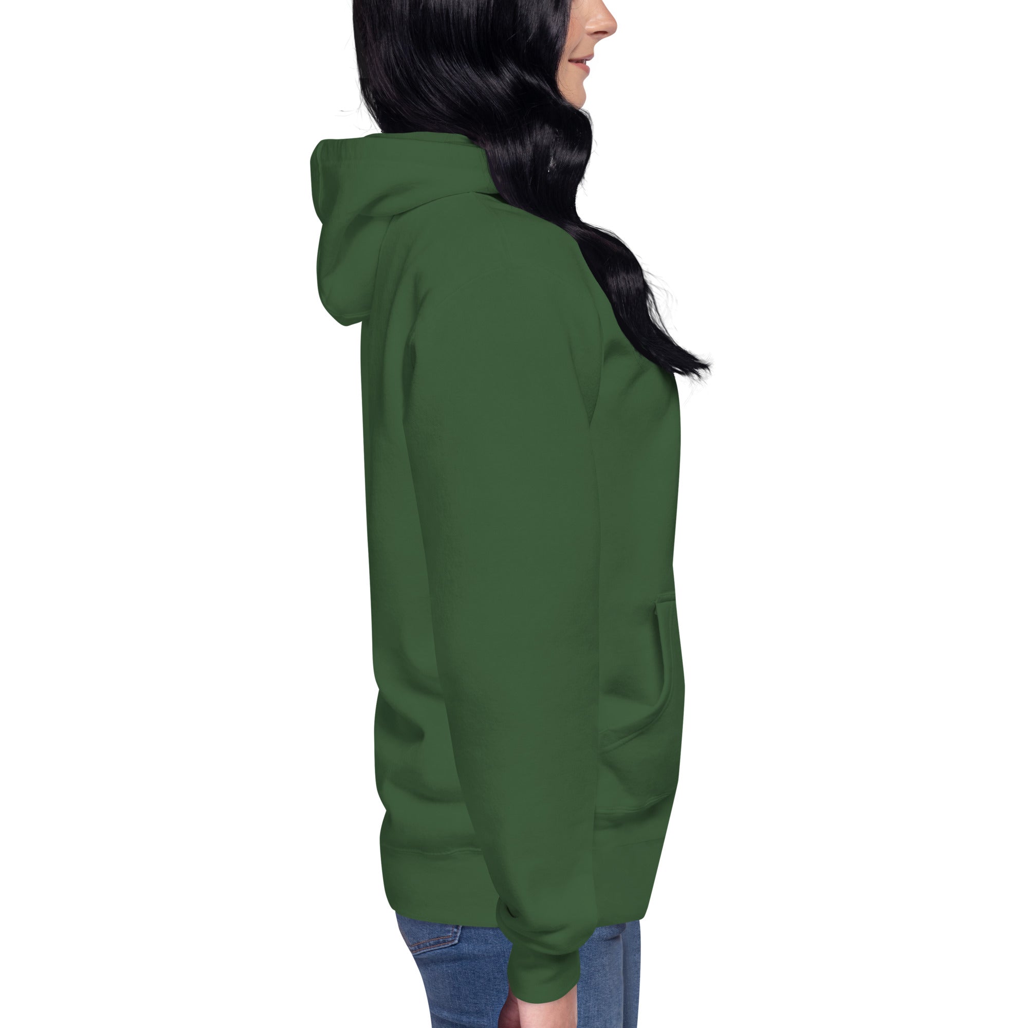 Pull à capuche femme brodé - Coeur origami