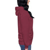 Pull à capuche femme brodé - Coeur origami