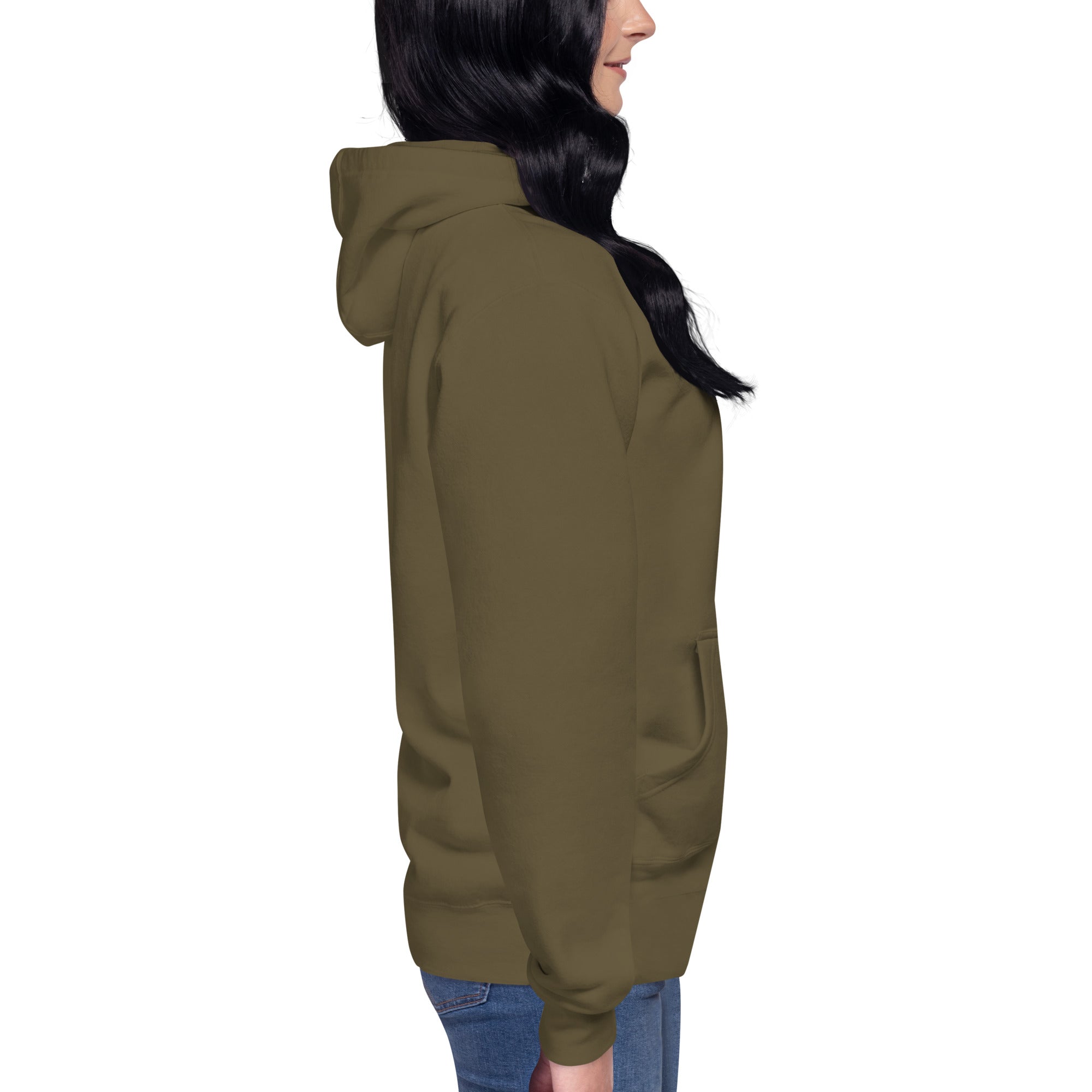 Pull à capuche femme brodé - Coeur origami