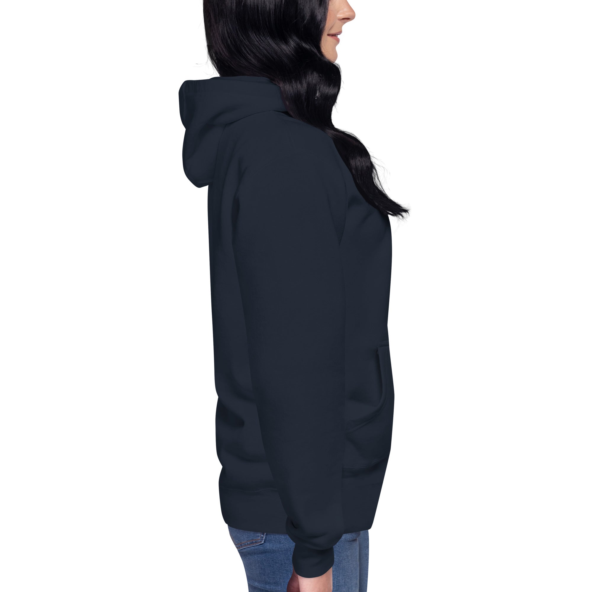 Pull à capuche femme brodé - Coeur origami