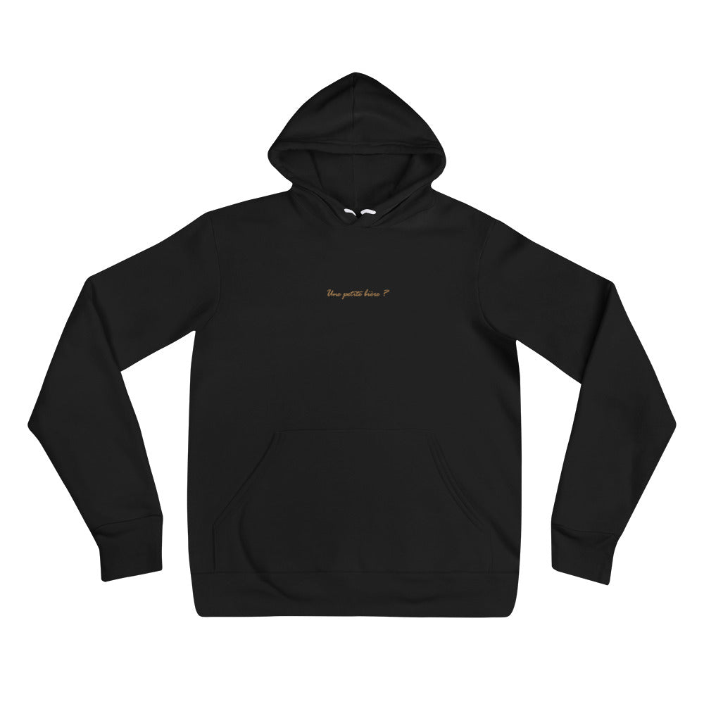 Pull à Capuche brodé - "Une petite bière ?"