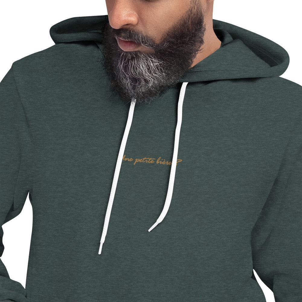 Pull à Capuche brodé - "Une petite bière ?"