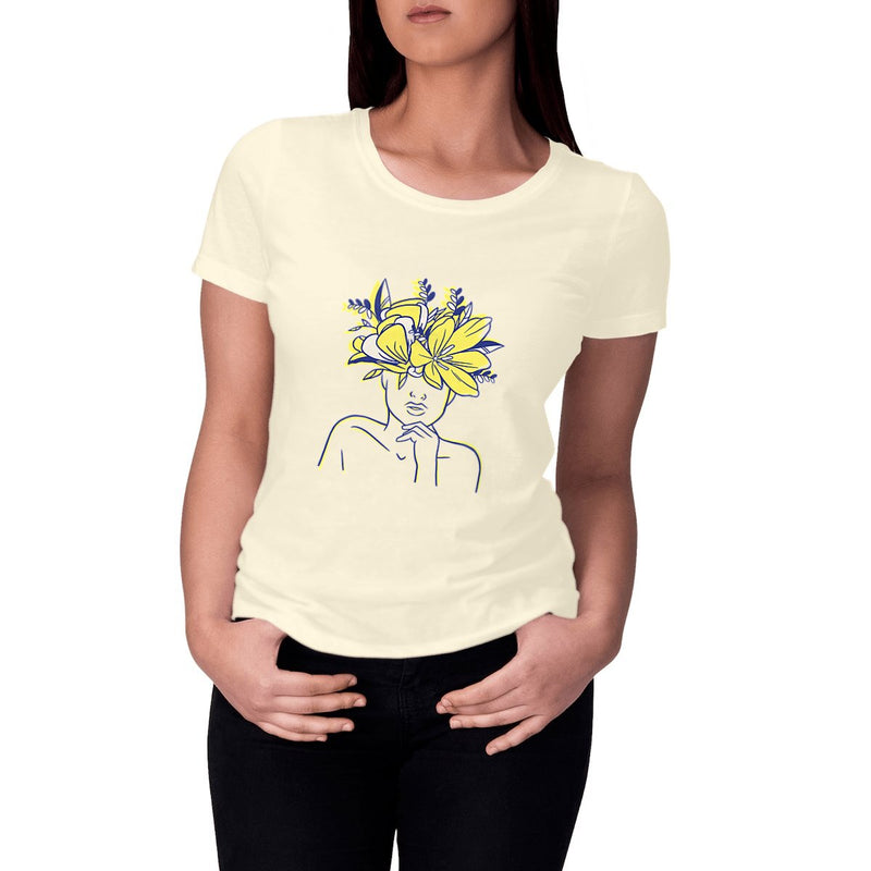 T-Shirt femme - Woman flower art