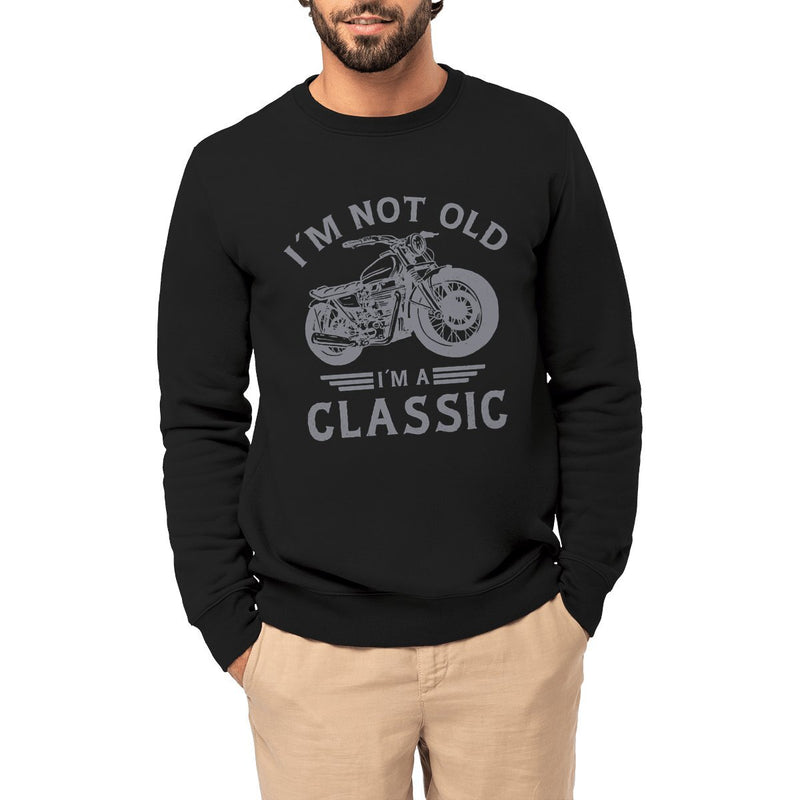 Pull noir moto papa