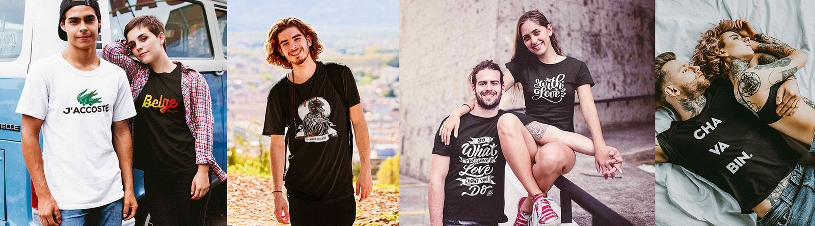 Tous collection de  t-shirt originaux homme femme enfant de la CHT'M boutique 