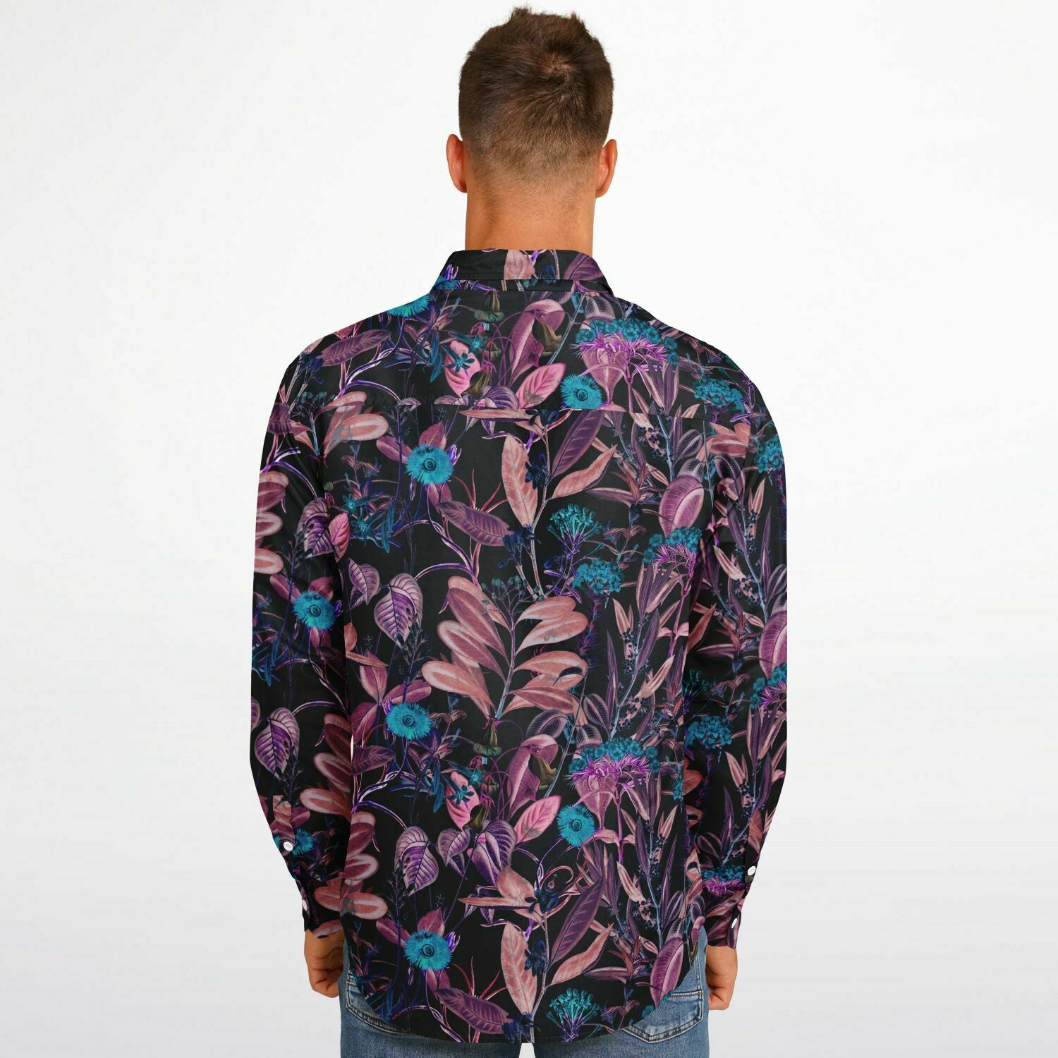 chemise à fleurs élégante pour homme