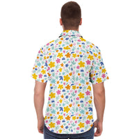chemise homme colorée manches courtes