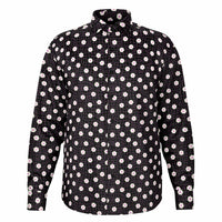 Chemise Homme noire à fleurs - Manches Longues