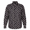 Chemise Homme noire à fleurs - Manches Longues