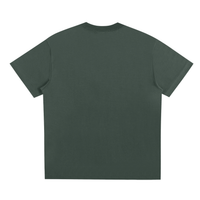 T-shirt oversized smiley en vert sapin vu de dos - dos entièrement uni, sans imprimé