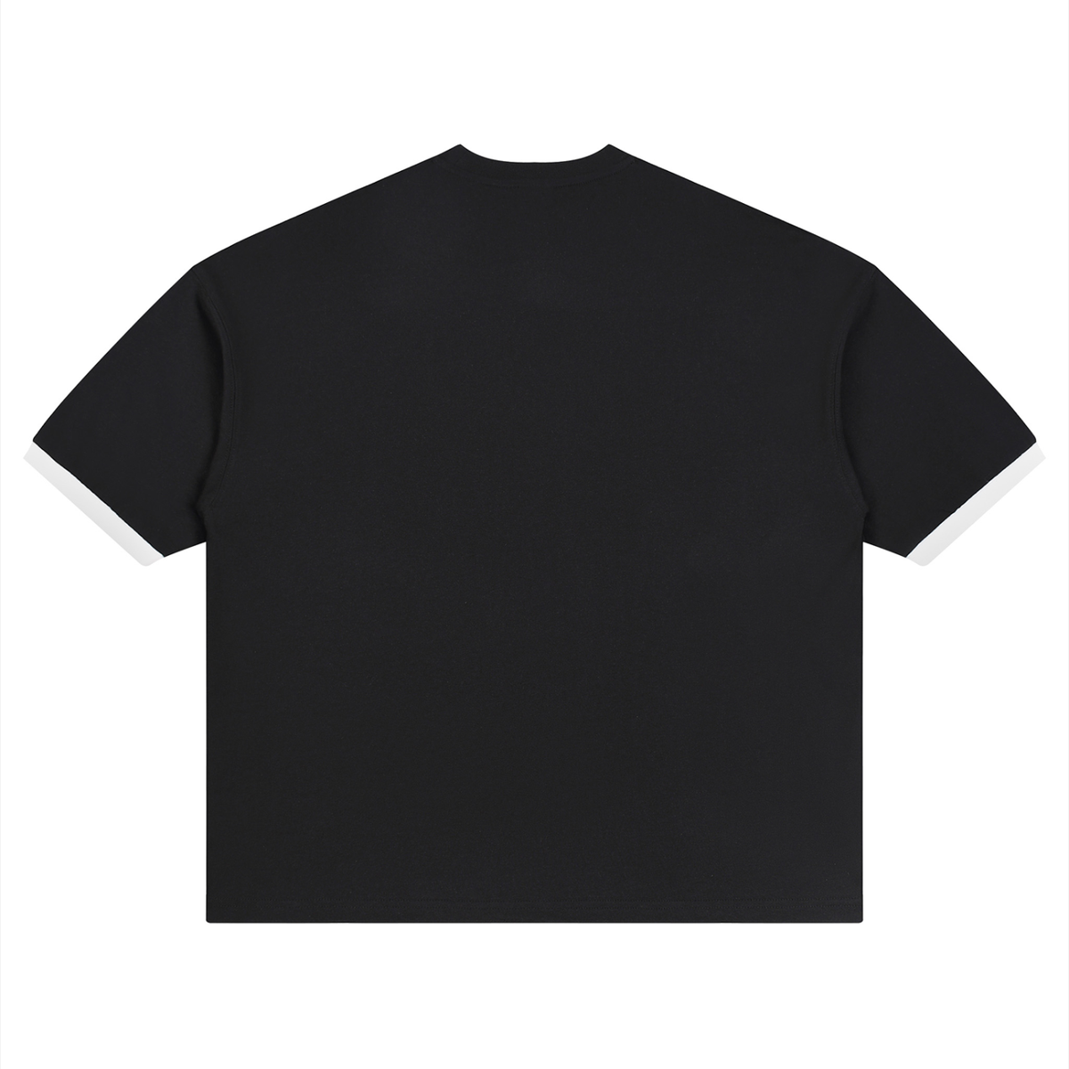 T-shirt Colorblock Épaule Tombante Original Noir — Streetwear Belge