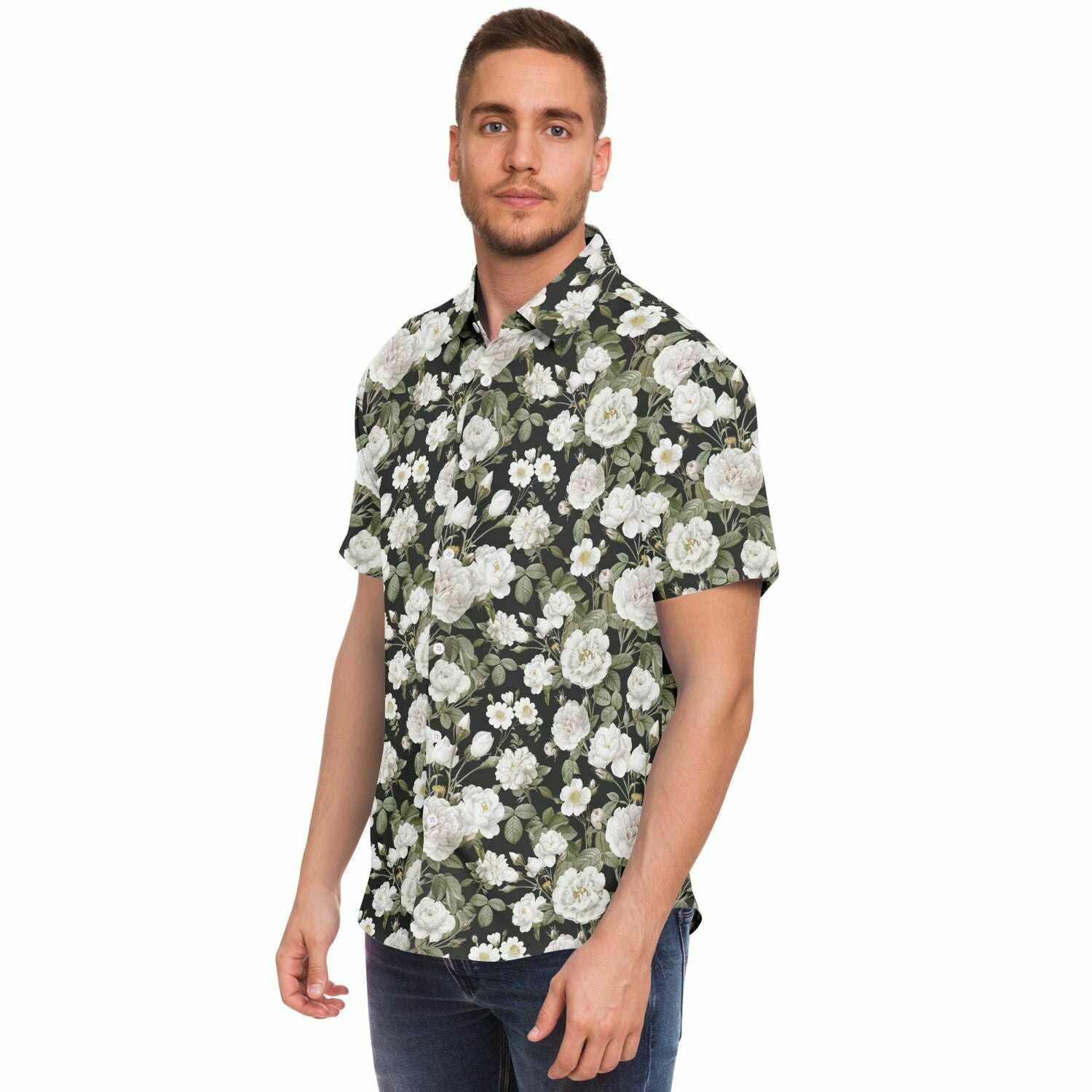 chemise à fleurs tendance pour homme