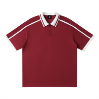 Polo Contrast Piping Noir Original — Streetwear Belge