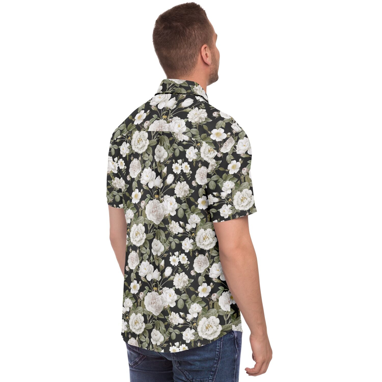 chemise estivale homme à motifs floraux