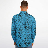 chemise florale à manches longues pour homme
