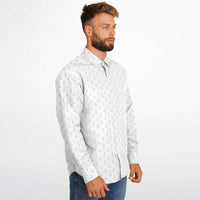chemise classique homme blanche à motifs marins