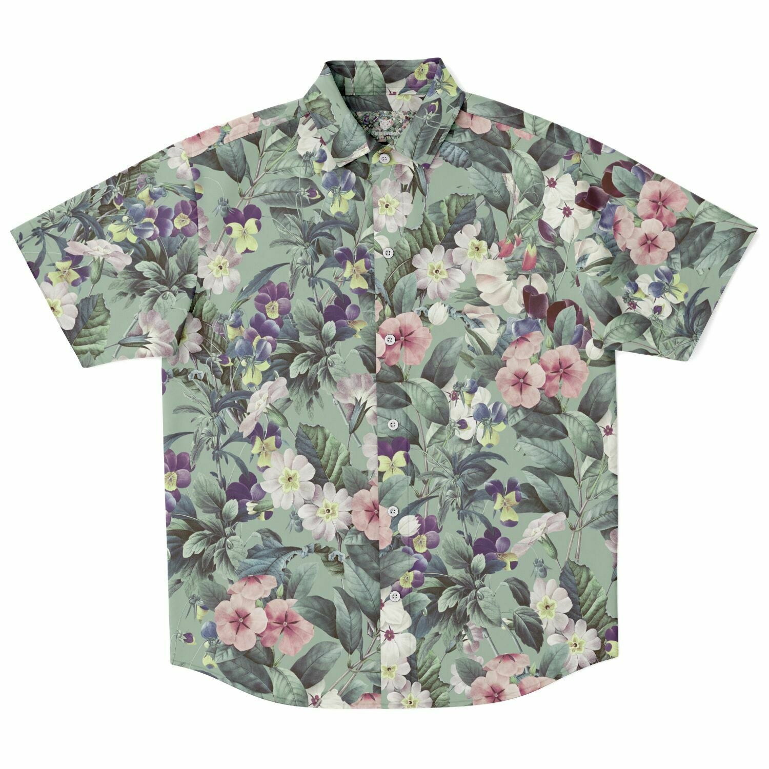 Chemise Homme Manches Courtes À Fleurs