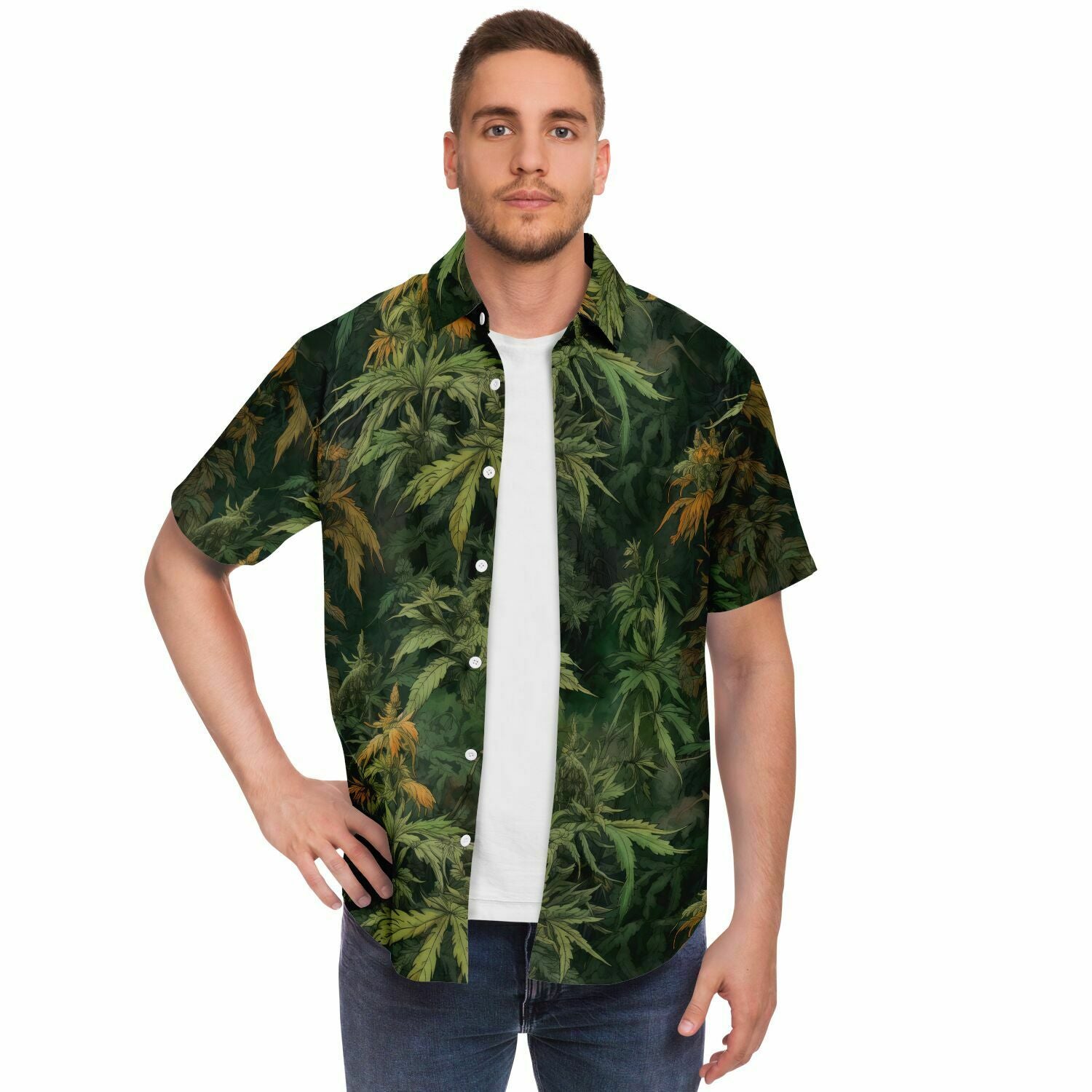 mode homme chemise cannabis
