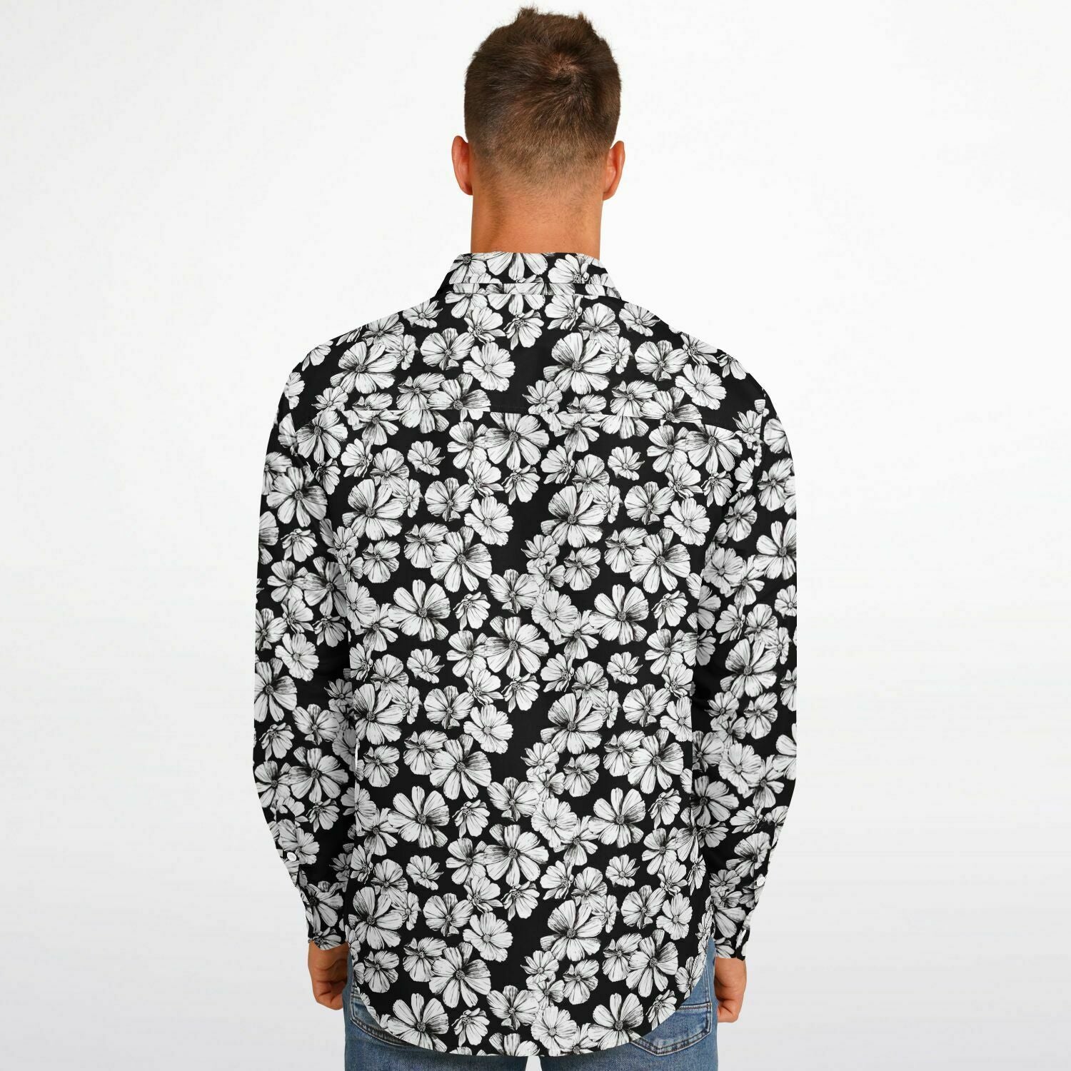 chemise écoresponsable homme motifs fleurs