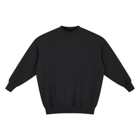 Robe sweat femme oversize noir délavé originale, vue de face