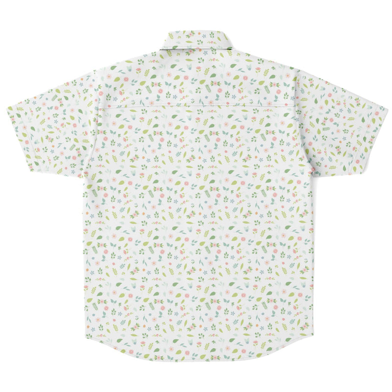 Chemise Homme Manches Courtes À Fleurs