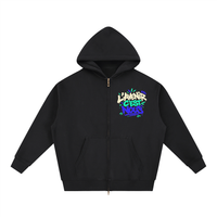 Hoodie zippé boxy Gen Z « L'avenir c'est nous » – double zip