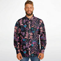chemise homme moderne noir et bleu
