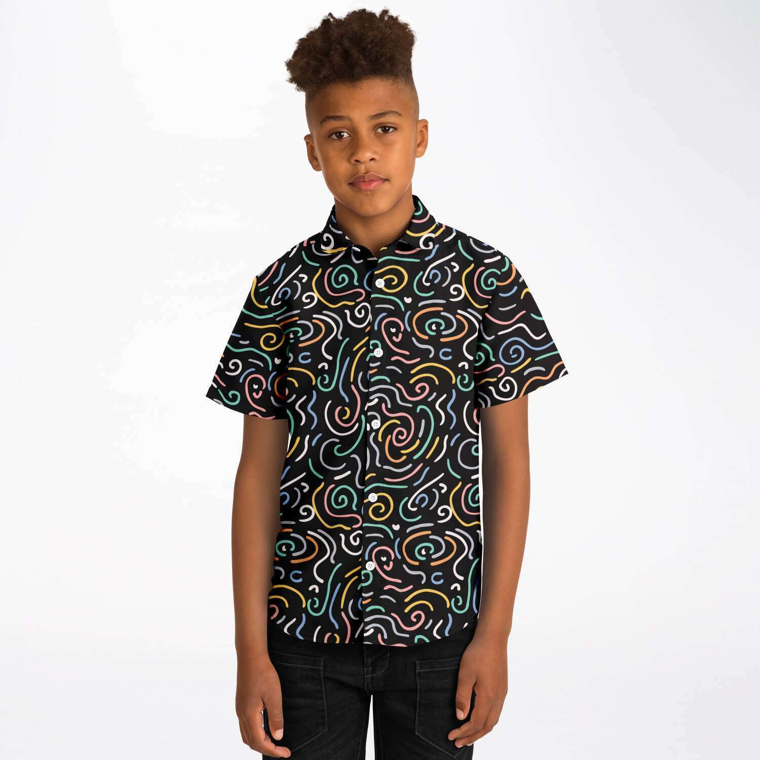 chemise enfant ludique manches courtes