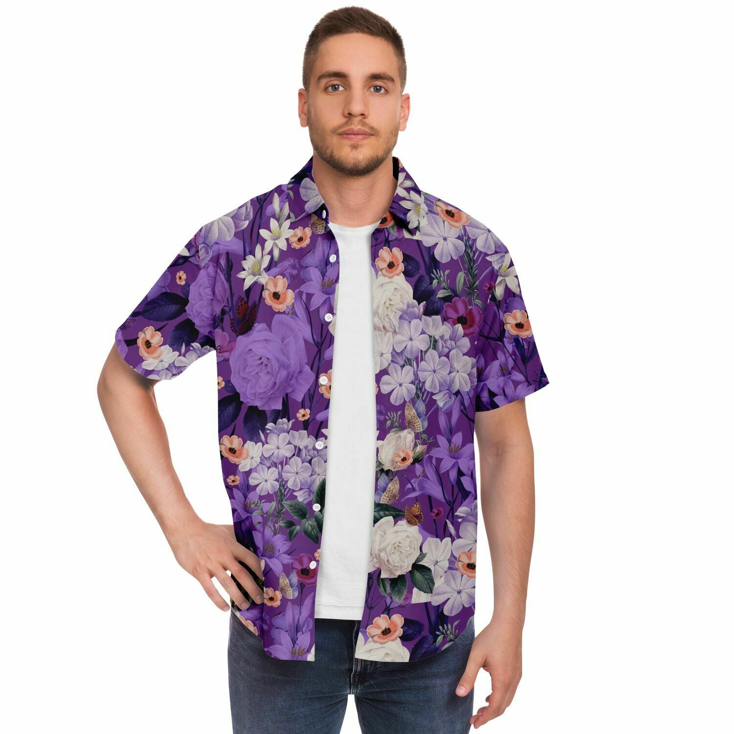 chemise à fleurs pour homme tendance